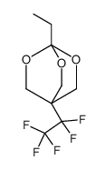 4-ethyl-1-(1,1,2,2,2-pentafluoroethyl)-3,5,8-trioxabicyclo[2.2.2]octane结构式