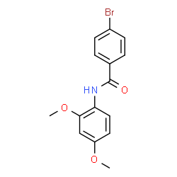 4-bromo-N-(2,4-dimethoxyphenyl)benzamide structure