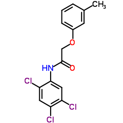 2-(3-Methylphenoxy)-N-(2,4,5-trichlorophenyl)acetamide Structure