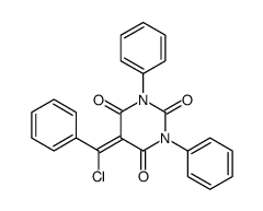 5-[chloro(phenyl)methylidene]-1,3-diphenyl-1,3-diazinane-2,4,6-trione结构式