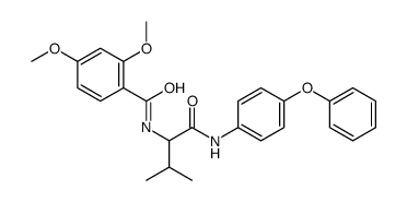 Benzamide, 2,4-dimethoxy-N-[2-methyl-1-[[(4-phenoxyphenyl)amino]carbonyl]propyl]- (9CI)结构式