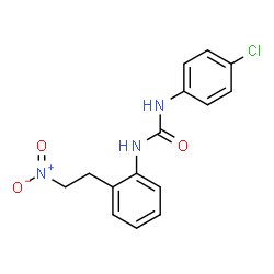 N-(4-CHLOROPHENYL)-N'-[2-(2-NITROETHYL)PHENYL]UREA Structure