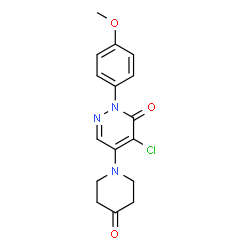 4-CHLORO-2-(4-METHOXYPHENYL)-5-(4-OXOPIPERIDINO)-3(2H)-PYRIDAZINONE picture