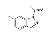 1-acetyl-6-methyl-1H-indazole结构式