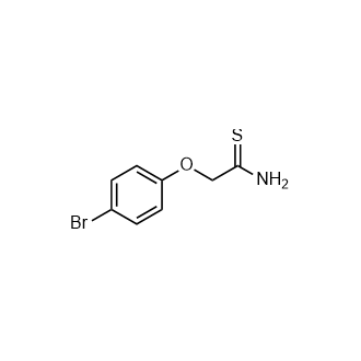 2-(4-Bromophenoxy)ethanethioamide Structure