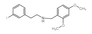 N-[(2,4-dimethoxyphenyl)methyl]-2-(3-fluorophenyl)ethanamine结构式