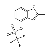 2-methyl-1H-indol-4-yl trifluoromethanesulfonate结构式