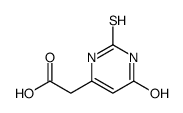 4-Pyrimidineacetic acid, 1,2,3,6-tetrahydro-6-oxo-2-thioxo- (9CI) structure