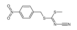 N-cyano-dithiocarbonimidic acid methyl ester 4-nitro-benzyl ester Structure