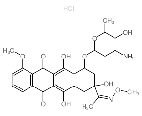 Daunomycin, O-methyloxime, mono-hydrochloride picture