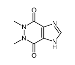 5,6-二氢-5,6-二甲基-1H-咪唑并[4,5-d]吡嗪-4,7-二酮结构式