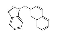 1-(naphthalen-2-ylmethyl)indole Structure