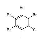 2,3,4,5-tetrabromo-6-chlorotoluene结构式