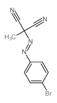 Propanedinitrile,2-[2-(4-bromophenyl)diazenyl]-2-methyl-结构式