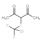 3-[chloro(difluoro)methyl]sulfanylpentane-2,4-dione Structure