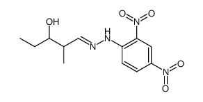 3-hydroxy-2-methyl-valeraldehyde-(2,4-dinitro-phenylhydrazone) Structure