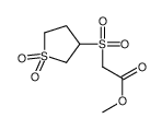 methyl 2-(1,1-dioxothiolan-3-yl)sulfonylacetate结构式