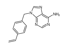 9-[(4-ethenylphenyl)methyl]purin-6-amine Structure