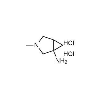 3-Methyl-3-azabicyclo[3.1.0]hexan-1-amine dihydrochloride Structure