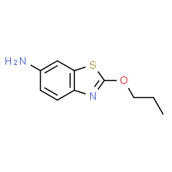 6-Benzothiazolamine,2-propoxy-(9CI) structure