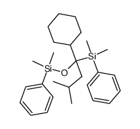 1-cyclohexyl-1-[dimethyl(phenyl)silyl]-1-[dimethyl(phenyl)silyloxy]-3-methylbutane Structure