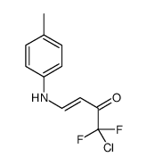 1-chloro-1,1-difluoro-4-(4-methylanilino)but-3-en-2-one结构式