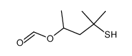 4-mercapto-4-methylpent-2-yl formate结构式