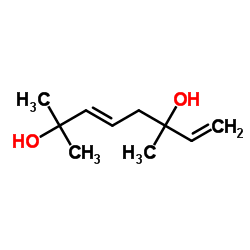 1,5-Octadiene-3,7-diol, 3,7-dimethyl- Structure