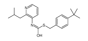 S-((4-(1,1-Dimethylethyl)phenyl)methyl)O-(2-methylpropyl)-3-pyridinylcarbonimidothioate structure