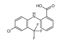 2-[4-chloro-2-(trifluoromethyl)anilino]benzoic acid Structure