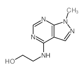 Ethanol,2-[(1-methyl-1H-pyrazolo[3,4-d]pyrimidin-4-yl)amino]- Structure