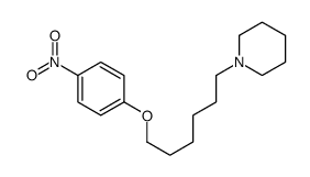 1-[6-(4-nitrophenoxy)hexyl]piperidine Structure