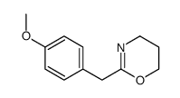 2-[(4-methoxyphenyl)methyl]-5,6-dihydro-4H-1,3-oxazine Structure