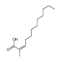 trans-2-Methyl-2-dodecenoicacid structure