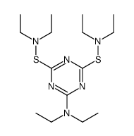 6-(diethylamino)-N,N,N',N'-tetraethyl-1,3,5-triazine-2,4-disulphenamide结构式