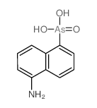 (5-aminonaphthalen-1-yl)arsonic acid结构式