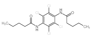 N-[2,3,5,6-tetrachloro-4-(pentanoylamino)phenyl]pentanamide结构式