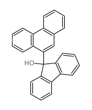 9-phenanthren-9-ylfluoren-9-ol结构式
