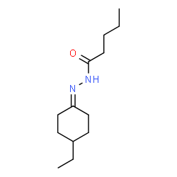 Pentanoic acid, (4-ethylcyclohexylidene)hydrazide (9CI) Structure