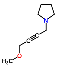 Pyrrolidine, 1-(4-methoxy-2-butynyl)- (9CI) Structure