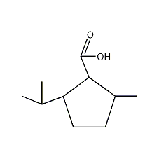 2-甲基-5-异丙基-1-环戊烯甲酸结构式