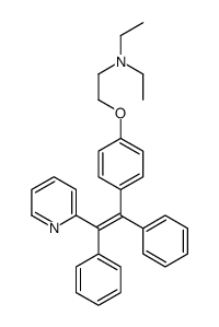 2-[4-[(E)-1,2-diphenyl-2-pyridin-2-ylethenyl]phenoxy]-N,N-diethylethanamine Structure