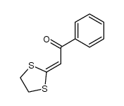 2-(1,3-dithiolan-2-ylidene)-1-phenylethanone Structure