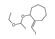 1-(1-ethoxyethoxy)-2-(iodomethylidene)cycloheptane Structure