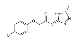 2-(4-chloro-3-methylphenoxy)-N-(2-methyltetrazol-5-yl)acetamide Structure