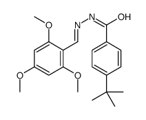 4-tert-butyl-N-[(2,4,6-trimethoxyphenyl)methylideneamino]benzamide Structure