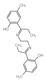 4-methyl-6-[1-[2-[1-(3-methyl-6-oxo-1-cyclohexa-2,4-dienylidene)propylamino]ethylamino]propylidene]cyclohexa-2,4-dien-1-one结构式