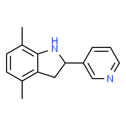 1H-Indole,2,3-dihydro-4,7-dimethyl-2-(3-pyridinyl)-(9CI) Structure