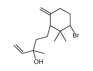 3-Bromo-α-vinyl-α,2,2-trimethyl-6-methylenecyclohexane-1-propanol structure