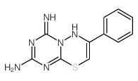 2-imino-9-phenyl-7-thia-1,3,5,10-tetrazabicyclo[4.4.0]deca-3,5,8-trien-4-amine Structure